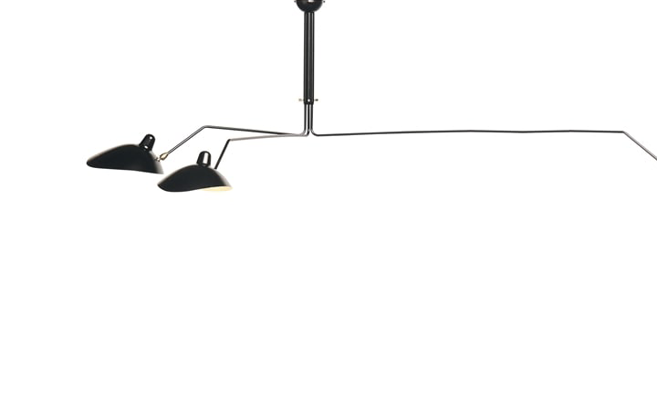 3 Arm Ceiling Lamp by Serge Mouille Pendant Lamps 3 Arm Ceiling Lamp by Serge Mouille Pendant Lamps